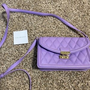 Vera Bradley Purple Leather Crossbody | Excellent Conditon